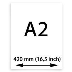 A2 papper (420mm, 16,5 tum)